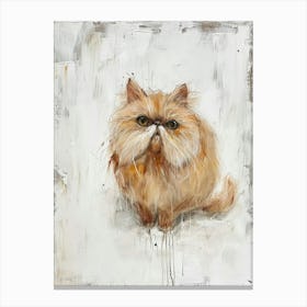 Persian Cat Painting 1 Canvas Print