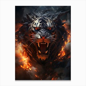 Fire Tiger Canvas Print