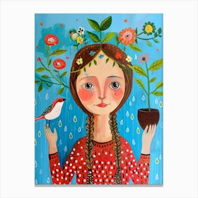 Flower Girl 20 Canvas Print