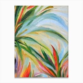 Tillandsia 3 Impressionist Painting Plant Canvas Print