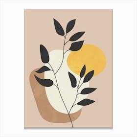 Minimalist Boho Plant Canvas Print