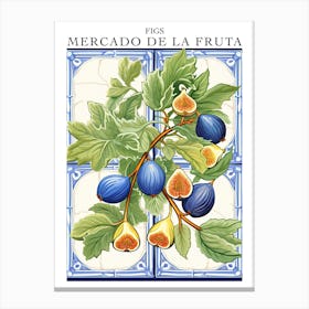 Mercado De La Fruta Figs Illustration 7 Poster Canvas Print