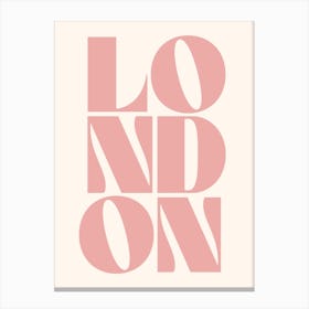 Pink London Canvas Print