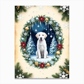 Christmas Labrador Canvas Print