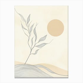 Tree In The Sun Canvas Print