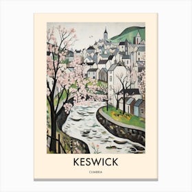 Keswick (Cumbria) Painting 4 Travel Poster Canvas Print
