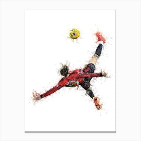 Alejandro Garnacho Bicycle Kick 2 Canvas Print