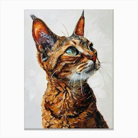 Egyptian Mau Cat Painting 1 Canvas Print