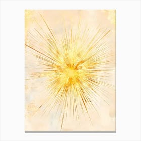 Golden Burst Canvas Print