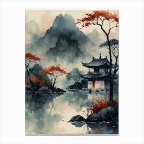 Asian Landscape Painting 35 Canvas Print