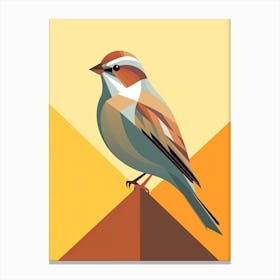 Ethereal Sparrow Elegance Canvas Print