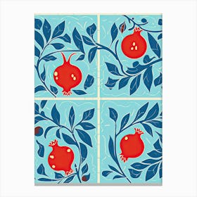 Pomegranate Illustration 4 Canvas Print