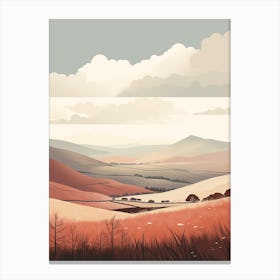 The Sir Walter Scott Way Scotland 3 Hiking Trail Landscape Canvas Print