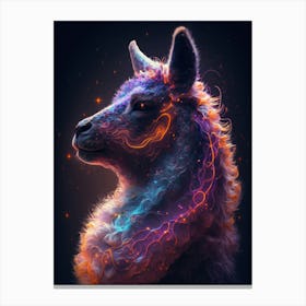 Llama Galaxy Canvas Print