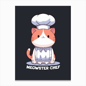 Meowster Chef Canvas Print