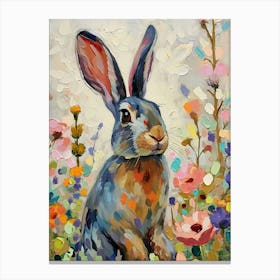 Polish Rex Rabbit Painting 4 Canvas Print