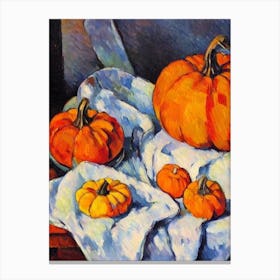 Pumpkin 3 Cezanne Style vegetable Canvas Print