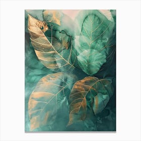 Abstract Leaves Canvas Art Canvas Print