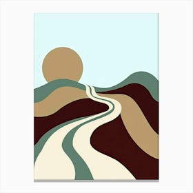 Bologna Clean Composition Minimalist Bauhaus Canvas Print