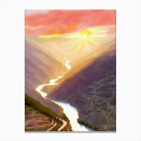 Douro Valley Painting Canvas Print