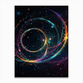 Abstract Space Background Canvas Print