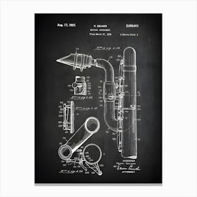Saxophone Print, Saxophone Poster, Saxophone Wall Art, Saxophone Gift, Saxophone Art, Saxophone Player Gift, Musician Gifts,Saxophone,Ms011b1 Canvas Print