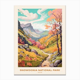 Snowdonia National Park Wales 1 Hike Poster Canvas Print