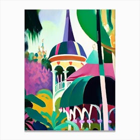 Tivoli Gardens, 1, Italy Abstract Still Life Canvas Print