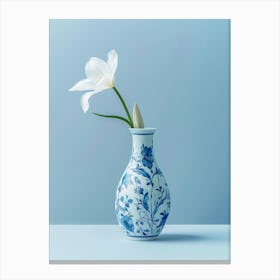 Chinese Blue And White Vase Canvas Print