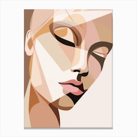 Abstract Woman'S Face 15 Canvas Print