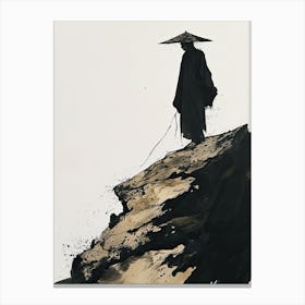 Chinese Monk, Minimalism Canvas Print