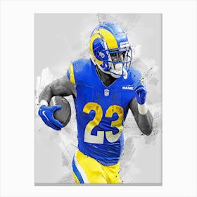 Kyren Williams Los Angeles Rams Canvas Print