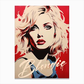 Blondie Pop Art Canvas Print
