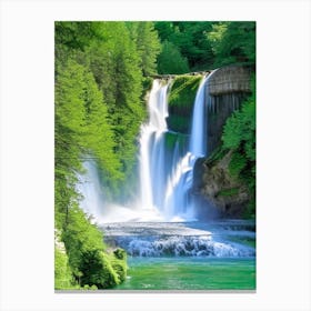 Cascade D Ars, France Majestic, Beautiful & Classic (3) Canvas Print