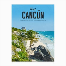 Visit Cancun Canvas Print