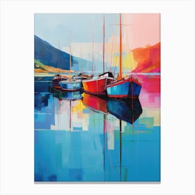 Boats On The Water Canvas Print