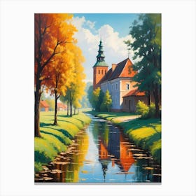 Autumn Village Canvas Print