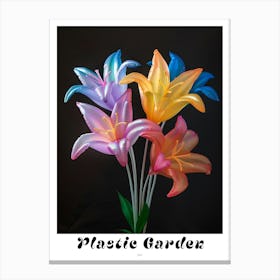 Bright Inflatable Flowers Poster Lily 2 Canvas Print