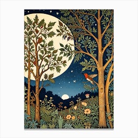 William Morris Moonlight In The Woods 62 Canvas Print