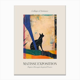 Cat 1 Matisse Inspired Exposition Animals Poster Canvas Print