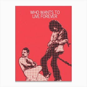 Who Wants To Live Forever Freddie Mercury & Brian May Canvas Print