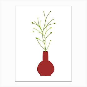 Plant In A Vase 3 Canvas Print