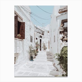 Peace Streetscape, Naxos Canvas Print