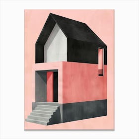 Pink House 4 Canvas Print