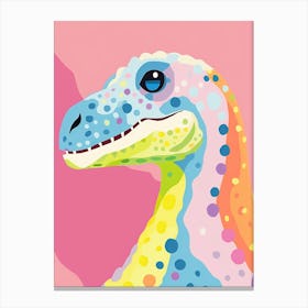 Colourful Dinosaur Camarasaurus 1 Canvas Print