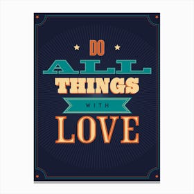 Do All Things Canvas Print