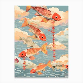 Carp Streamers Japanese Kitsch 2 Canvas Print