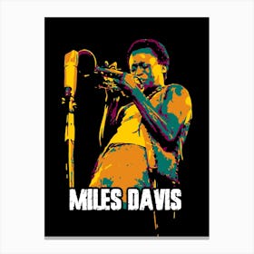 Miles Davis Jazz Trumpeter Canvas Print