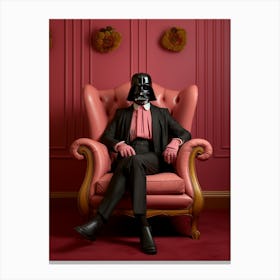 Darth Vader In Wes Anderson Style 03 Canvas Print