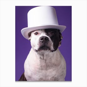 Dog In A Top Hat, Personalized Gifts, Gifts, Gifts for Pets, Christmas Gifts, Gifts for Friends, Birthday Gifts, Anniversary Gifts, Custom Portrait, Custom Pet Portrait, Gifts for Mom, Dog Portrait, Couple Portrait, Family Portrait, Pet Portrait, Portrait From Photo, Gifts for Dad, Gifts for Boyfriend, Gifts for Girlfriend, Housewarming Gifts, Custom Dog Portrait Canvas Print